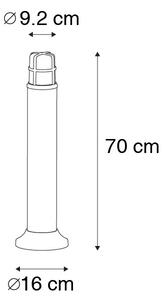 Modern stående utomhuslampa mässing IP54 70 cm - Kiki