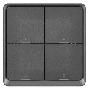 Switch 4-knapp GoSmart Tuya svart