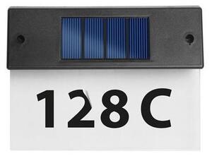 LED husnummer med solceller LED/1,2V/600 mAh IP44
