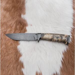 Exklusiv Damaskus kniv 13 cm Kastanjeträd