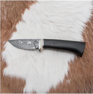 Exklusiv Damaskus kniv 8,6 cm ek/kamelben