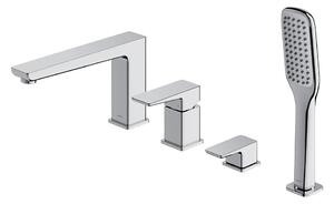 OMNIRES PM7432CR - Kran till badkar 4-hål PARMA skinande krom