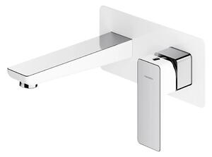 OMNIRES PM7415CRB-Tvättställsblandare för dold installation PARMA krom/vit