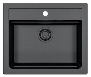 ALVEUS 1148162 - Diskho för kök ATROX 59x50 cm granit/svart
