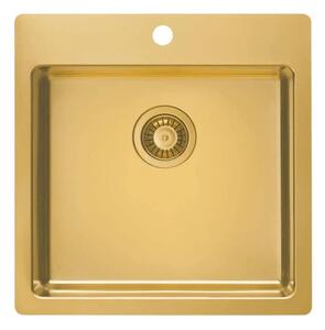 ALVEUS 1107052 - Diskho för kök PURE 52,5x51,5 cm rostfri/brons