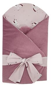 EKO - Cotton swaddle blanket UNICORN 75x75 cm