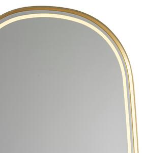 Modern badrumsspegel guld inkl LED och touch dimmer - Geraldien
