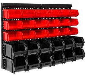 TecTake GmbH 402111 väggpanel med sortimentbackar - svart