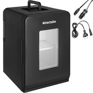 TecTake GmbH 405182 bärbart mini-kylskåp med 2 i 1 funktion 27x31x41cm - svart