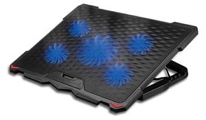 Kylplatta för laptop 5x fläkt 2xUSB svart