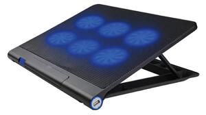Kylplatta för laptop 6x fläkt 2xUSB svart