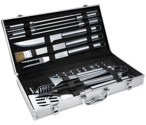 TecTake GmbH 400840 grillbestick av rostfritt stål 18 delar - grå