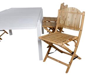 CANE MARBELLA Matbord 160/240x100 cm + 6 stolar | Utemöbler
