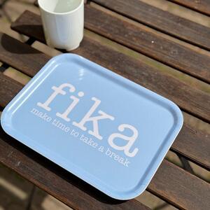 Fika bricka, Blå