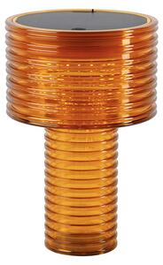 Bordslampa orange plast inkl. LED Solar Uppladdningsbar IP44 - Ambar