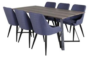 MARINA PLAZA Matbord 180x90 + 6 stolar