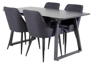 INCA Matbord 160/200x85 + 4 stolar