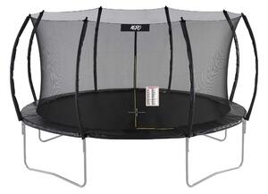 React Aero Studsmatta med Skyddsnat 3,66 m - Svart