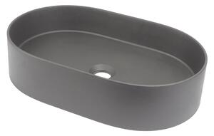 Tvättställ Oval Silia Antracit Metallic Matt 55x35 cm