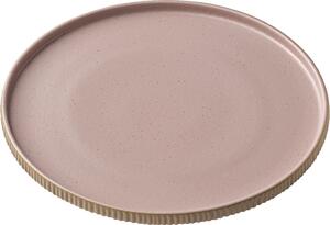 Playground Tallrik Nara relief med hög kant; 21x2.5 cm (ØxH); Rosé; Rund; 6 Styck / Förpackning