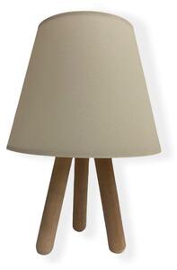 Bordslampa WOOD 1xE27/60W/230V beige