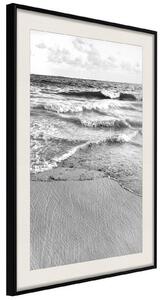 Inramad Poster / Tavla - At the Seaside - 30x45 Guldram