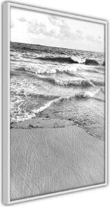Inramad Poster / Tavla - At the Seaside - 20x30 Guldram med passepartout