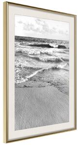 Inramad Poster / Tavla - At the Seaside - 20x30 Guldram