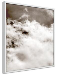 Inramad Poster / Tavla - Clouds - 20x20 Svart ram