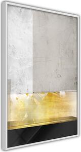 Inramad Poster / Tavla - Concrete Art - 20x30 Svart ram med passepartout