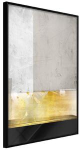Inramad Poster / Tavla - Concrete Art - 20x30 Svart ram med passepartout