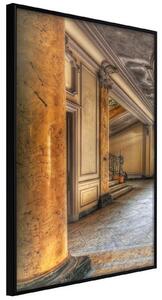 Inramad Poster / Tavla - Foyer - 40x60 Guldram med passepartout