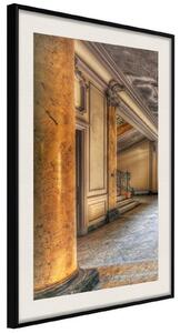 Inramad Poster / Tavla - Foyer - 40x60 Guldram med passepartout