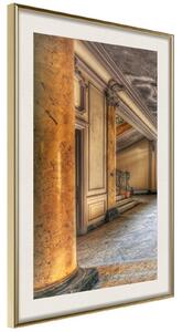 Inramad Poster / Tavla - Foyer - 20x30 Guldram med passepartout