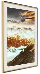 Inramad Poster / Tavla - Mountain Land - 20x30 Svart ram