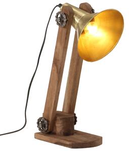 Skrivbordslampa 25 W antik mässing 23x13x52 cm E27