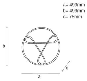 LED Dimbar taklampa LED/75W/230V 3000-6500K brun/svart + fjärrkontrol