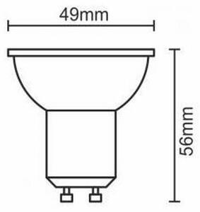 LED glödlampa GU10/6W/230V 3000K svart