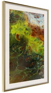 Inramad Poster / Tavla - Turbulent Green - 20x30 Svart ram