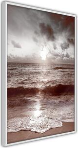 Inramad Poster / Tavla - Whisper of the Sea - 40x60 Guldram