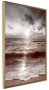 Inramad Poster / Tavla - Whisper of the Sea - 40x60 Guldram
