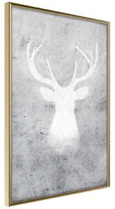 Inramad Poster / Tavla - White Shadow - 20x30 Guldram