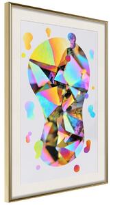 Inramad Poster / Tavla - Abstract Light Bulb - 30x45 Svart ram