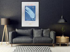 Inramad Poster / Tavla - Alga Cyanotype - 20x30 Vit ram