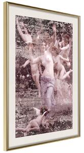 Inramad Poster / Tavla - Angels in Love - 20x30 Svart ram