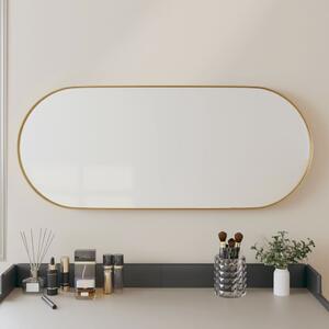 Väggmonterad spegel guld 25x60 cm ovan