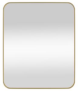 Väggmonterad spegel guld 50x60 cm rektangulär