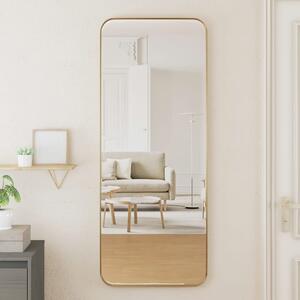 Väggmonterad spegel guld 40x100 cm rektangulär