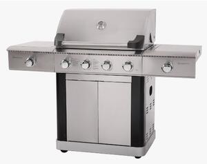 Gasolgrill premium i rostfritt stål | 5 gasolbrännare | 1st IR-brännare | Dallas