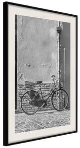 Inramad Poster / Tavla - Bicycle with Black Tires - 20x30 Svart ram med passepartout